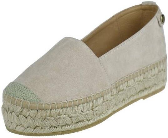 RED-RAG Espadrilles Dames 78136 Maat: 41 Materiaal: Suède Kleur: Beige