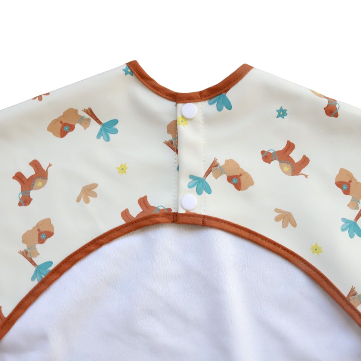 Bavoir tablier manches longues chameaux 1-3 ans - Sahara Petit toi