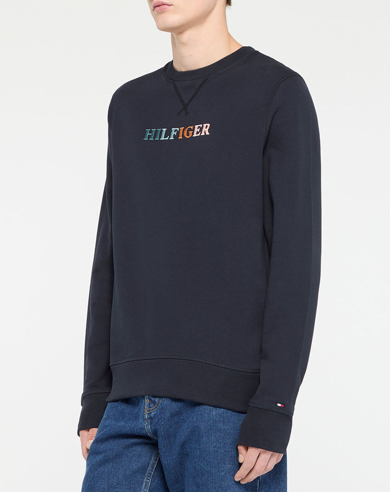 Tommy Hilfiger Sweat Contrast Stitch bleu marine
