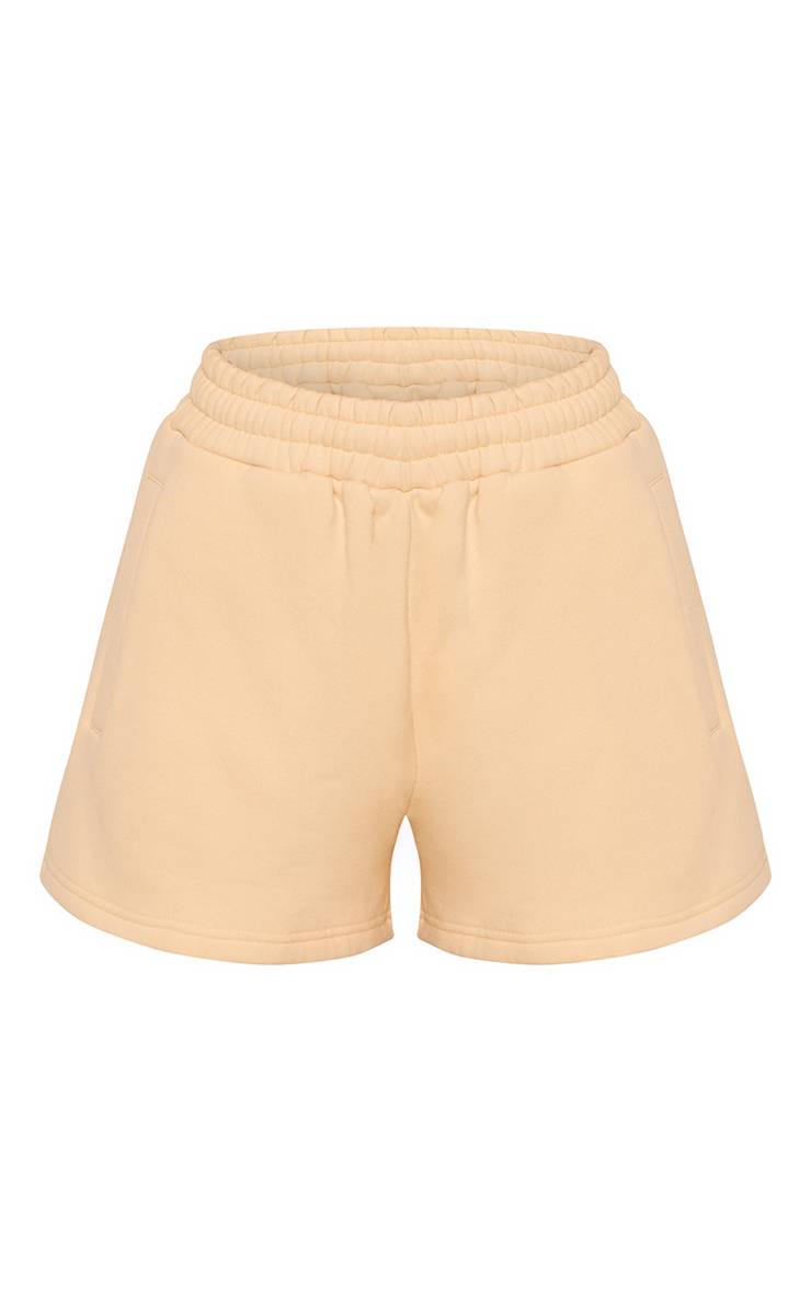Butter Yellow Short En Molleton De Coton