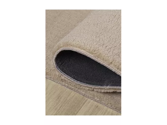 Tapis uni lavable doux - LOFT Beige 120*120