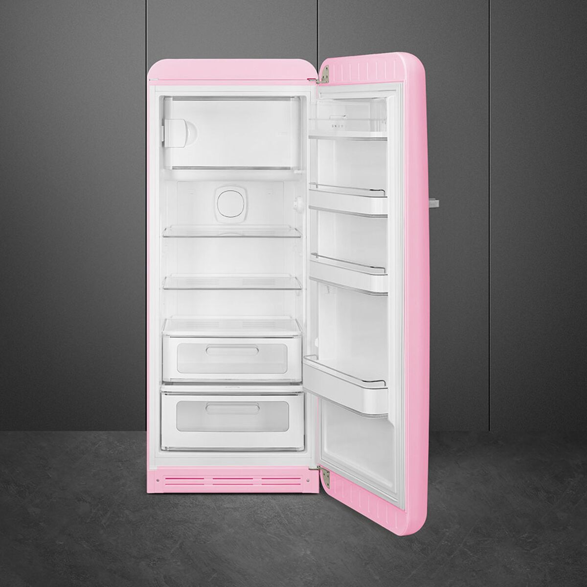 Smeg FAB28RPK6 Kjøleskap Med Fryser 153cm Høyrehengslet Rosa