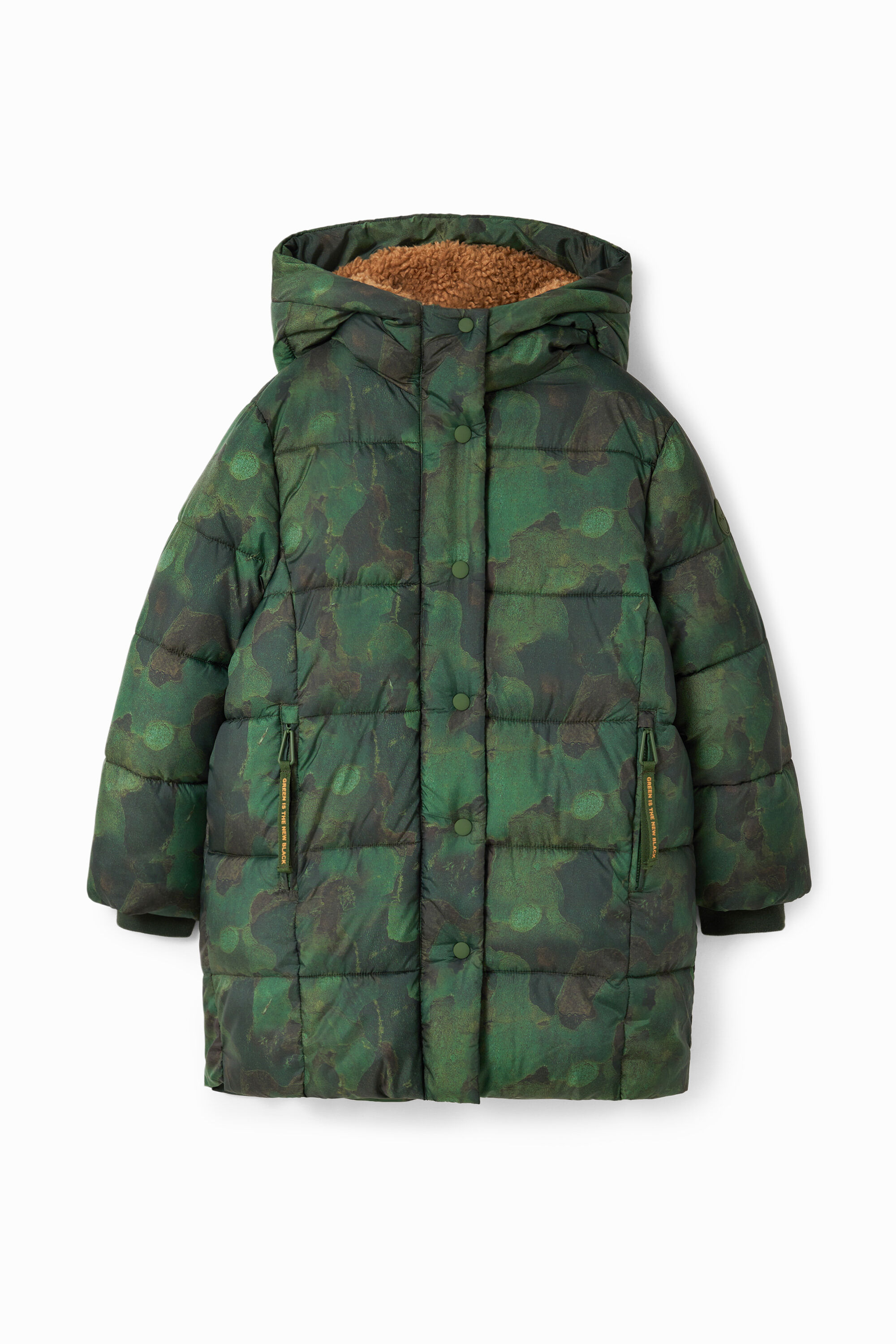 Abrigo acolchado camuflaje