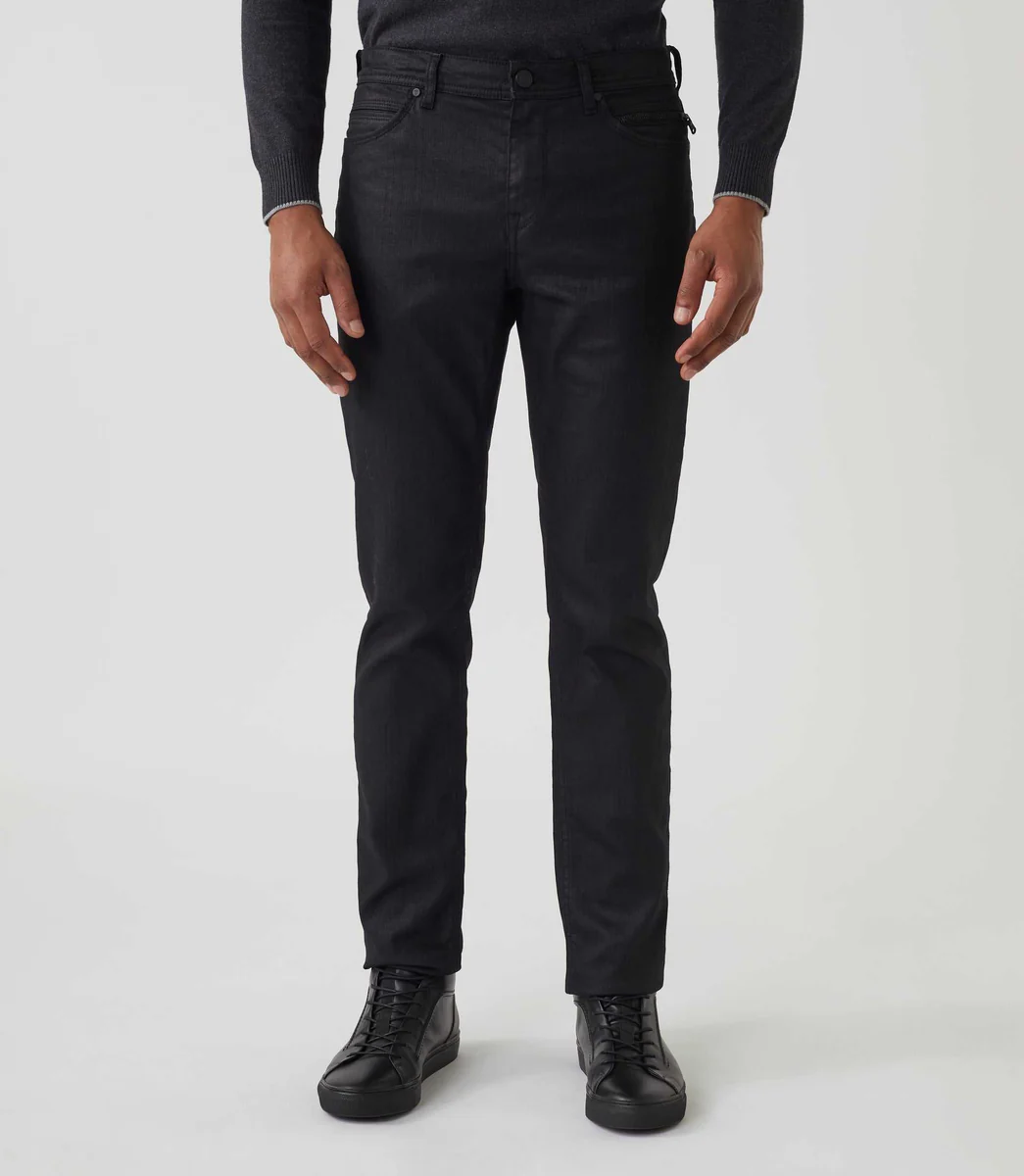 Jean slim enduit noir 