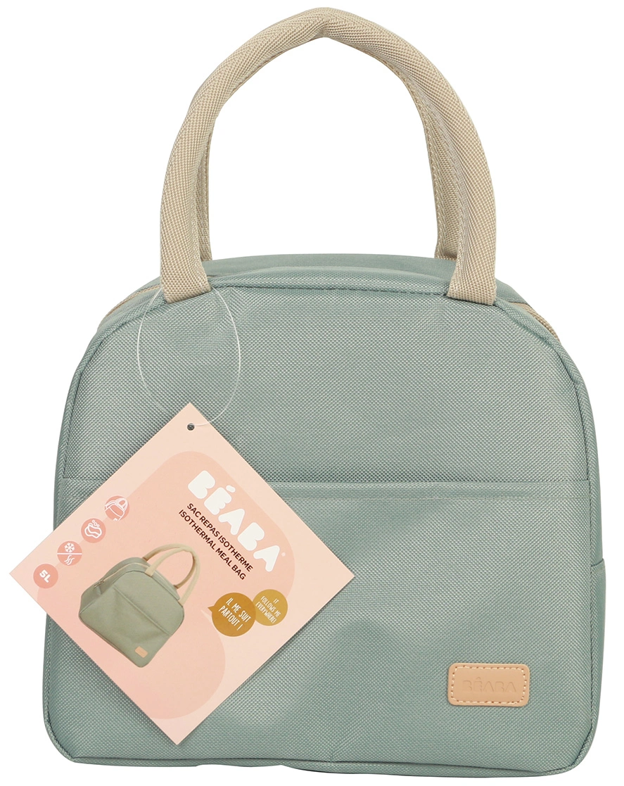 Kühltasche LUNCH (25x14,5x21,5) mit Tragegriffen in frosty green
