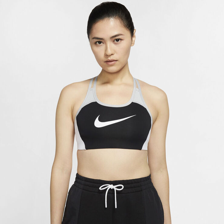 Nike Swoosh Women´s Medium Sup Sports Bh Sort