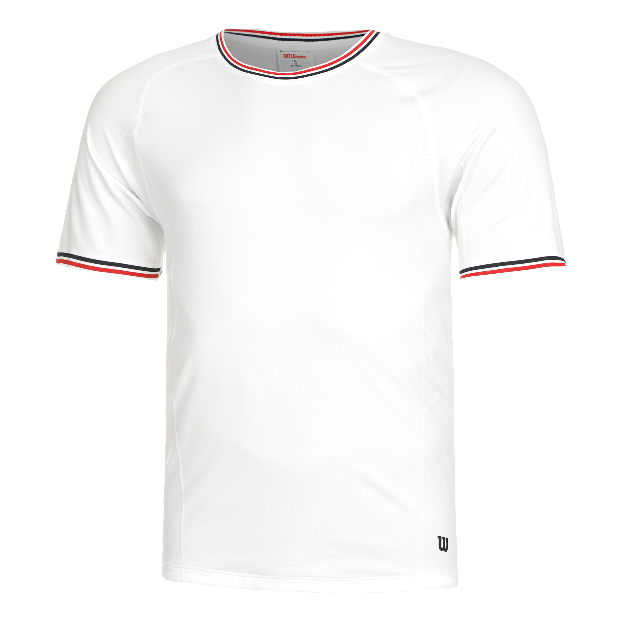 Wilson Court Performance Crew T-shirt Hommes - Blanc
