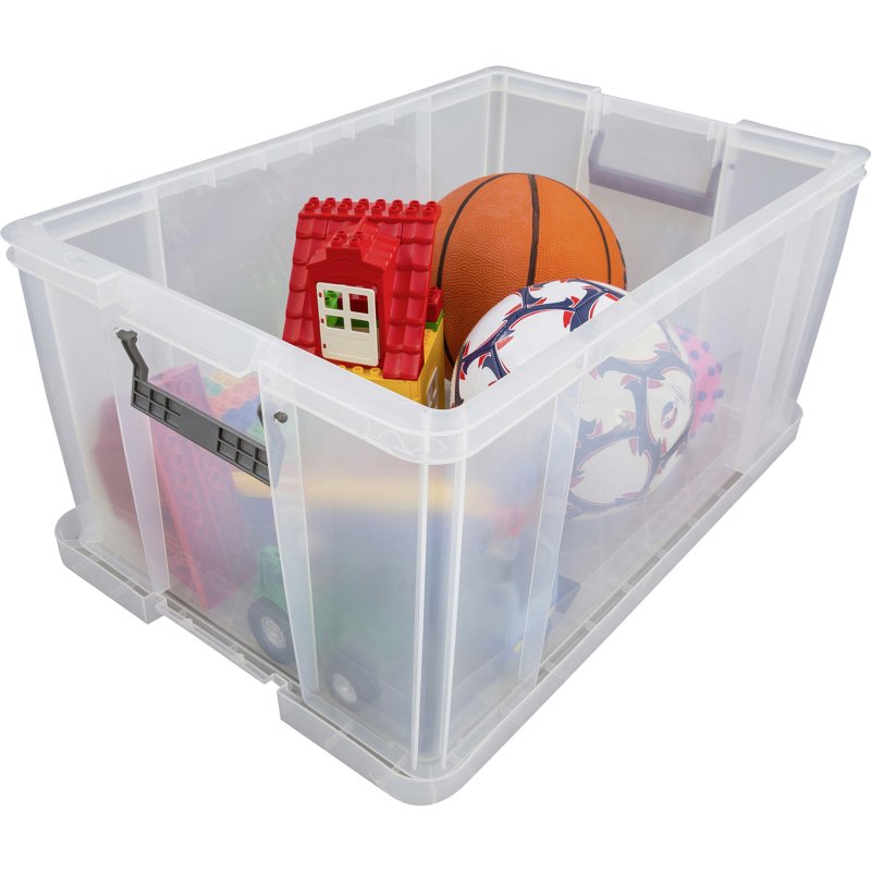 Boîte de rangement plastique 70 L WHITEFURZE - incolore