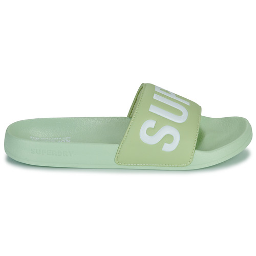Superdry - Sandales De Piscine Véganes Core - Vert / Blanc