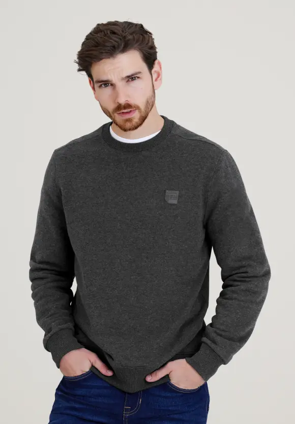 Supersoftes Sweatshirt - storm grey melange