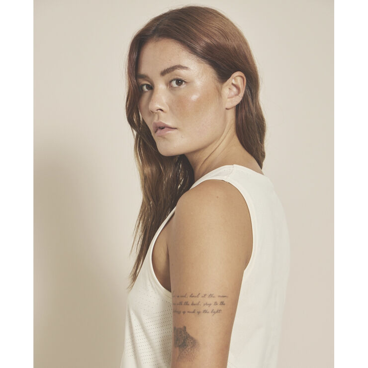 Moonchild Yoga Wear Box Tank Top Chalk