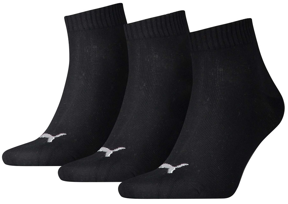 3er Pack PUMA Damen und Herren Socken - schwarz - 35/38
