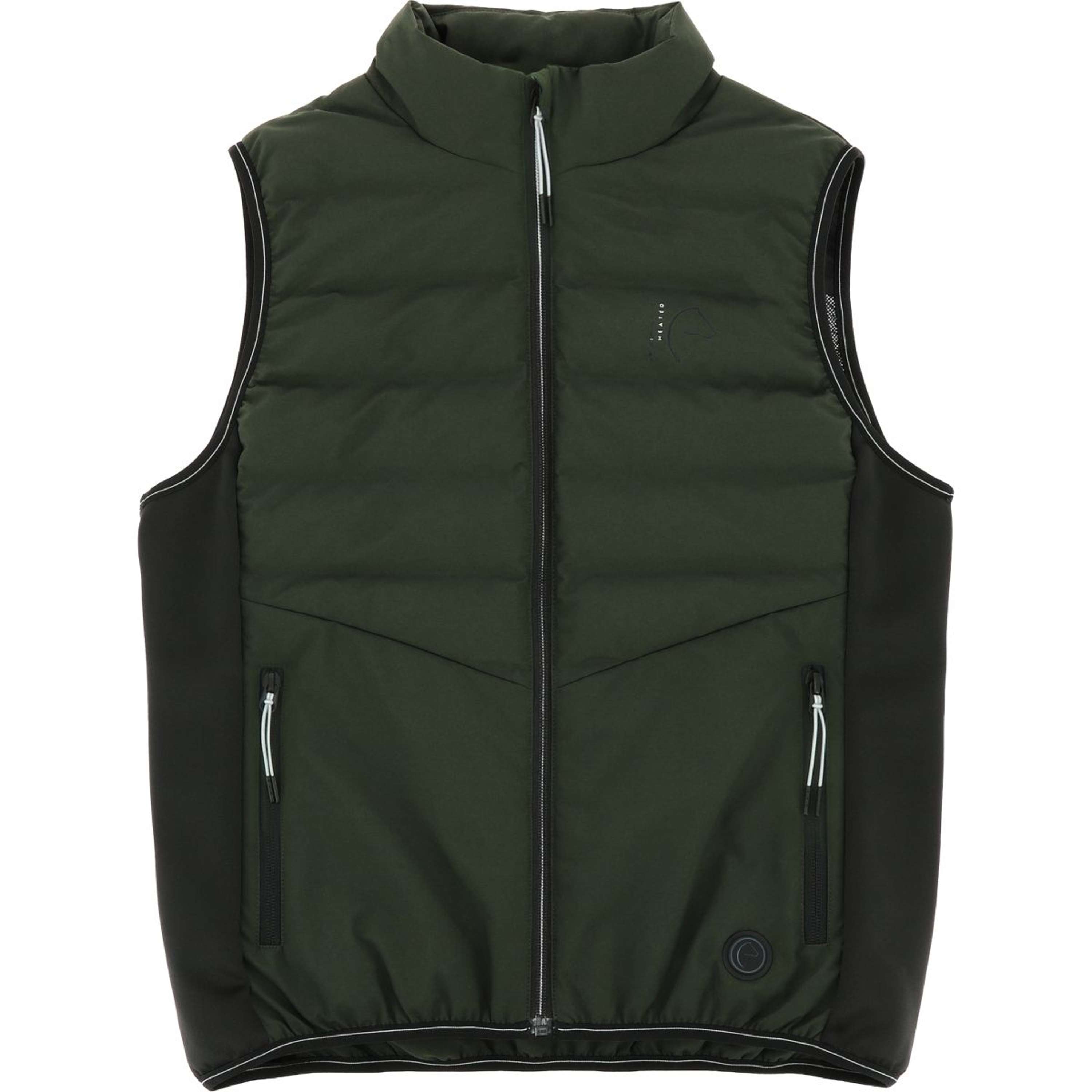 EQUITHÈME Verwarmde Bodywarmer Sasha Kaki