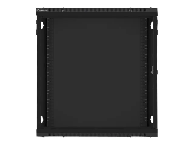 Lanberg WF01 Series - Rack kabinet - flad pakke - vægmonterbar - sort, RAL 9004 - 12U - 19