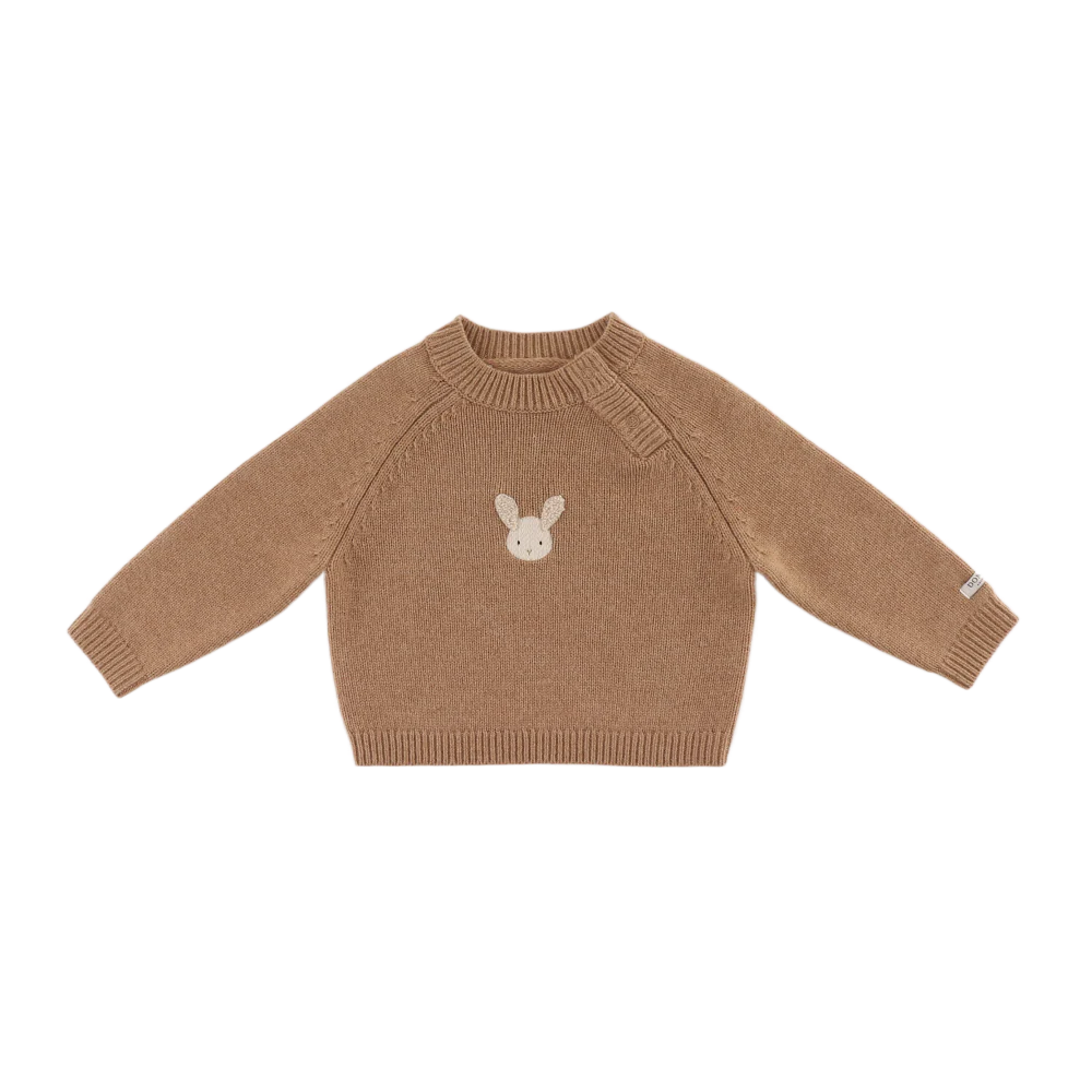 Sibbe Merino Wool Sweater | Fluffy Bunny | Hazelnut