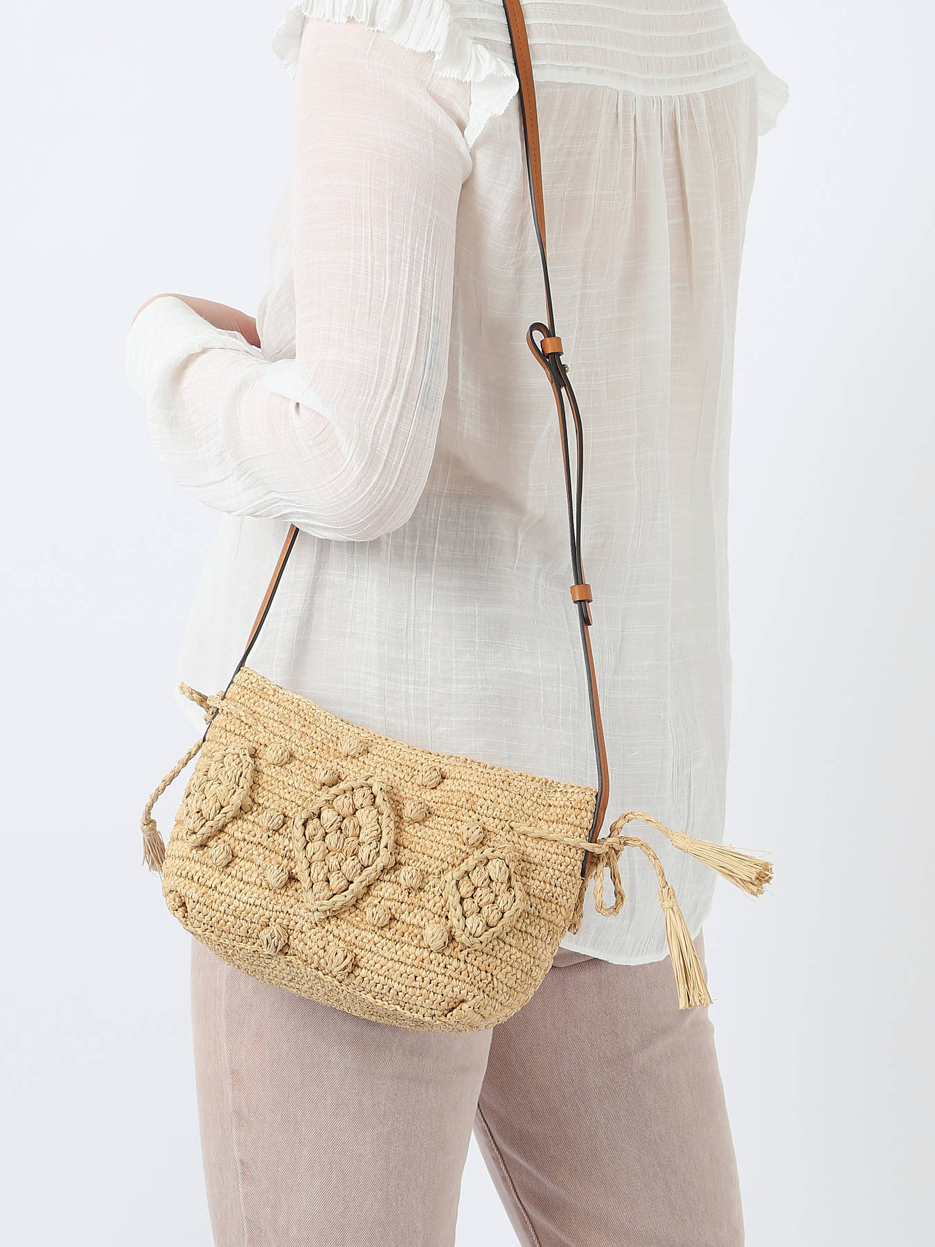 Sac bandoulire Mini 24H Raphia GERARD DAREL