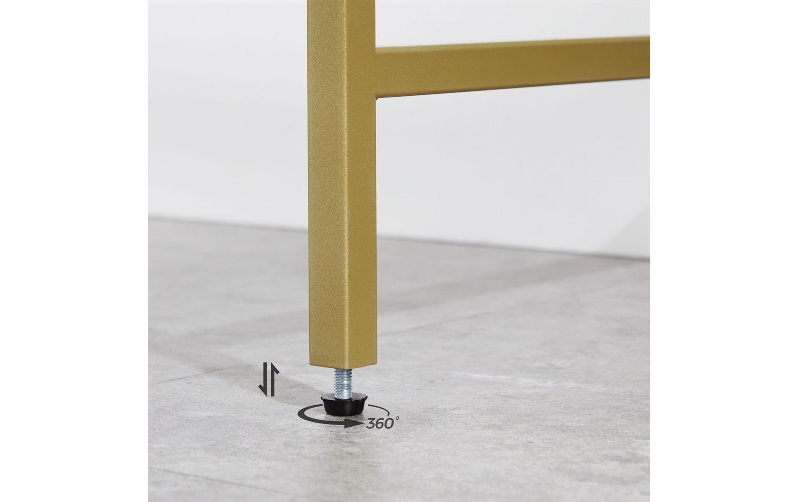 Konsolentisch 100 x 35 x 80 cm, GoldTV-Tisch