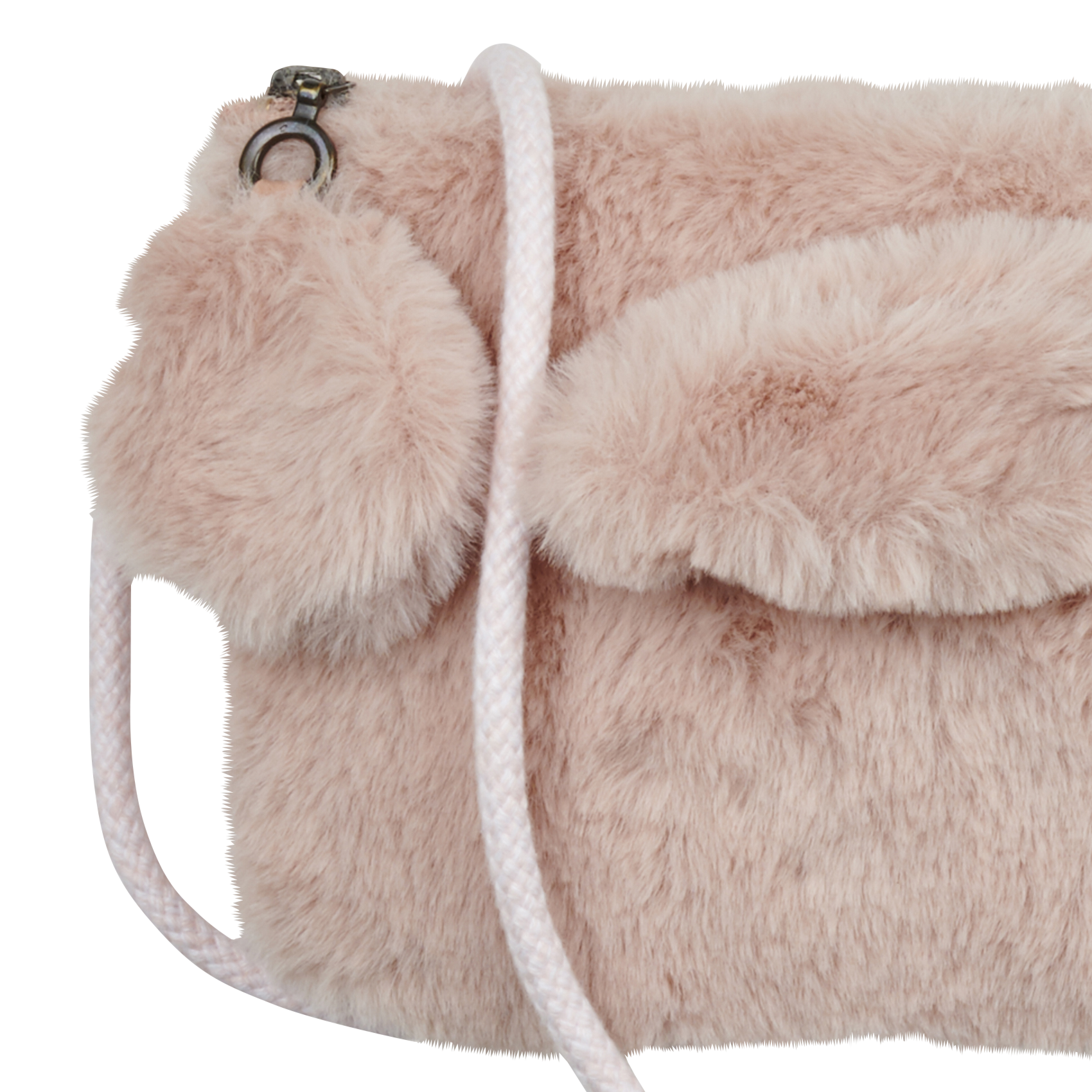 LAPINOO - Sac bandoulière en fourrure synthétique | Rose