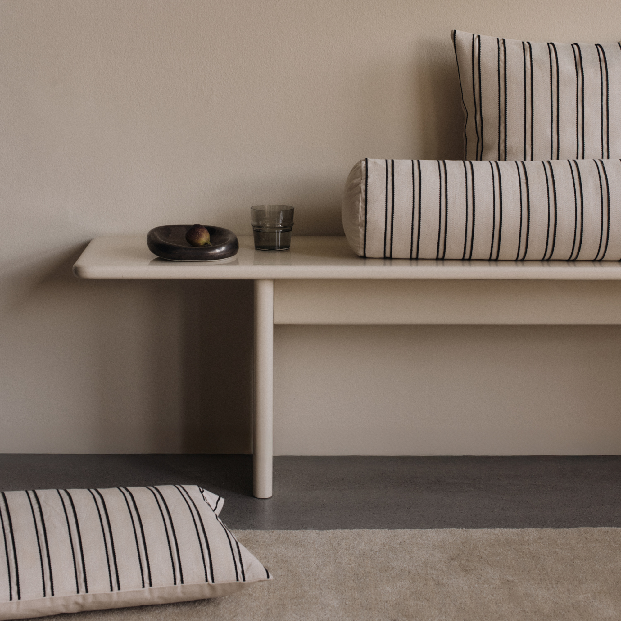 Sierkussen Twill 50x50 cm zwart/wit