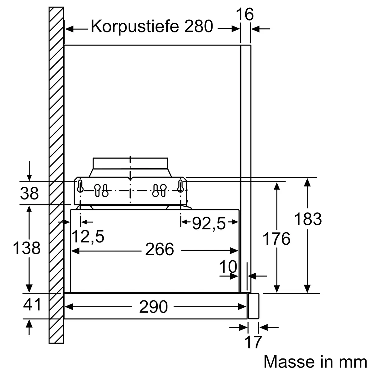 Bosch Haube, Flachschirm DFM064W51C