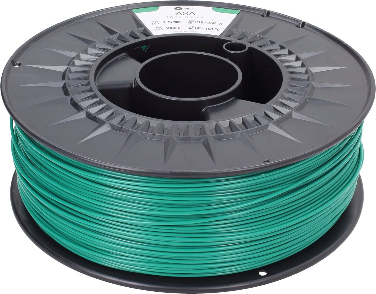 3DJAKE  ASA Dunkelgrün, 1,75 mm / 2300 g    Witterungs- und UV-beständiges ASA Filament in Dunkelgrün