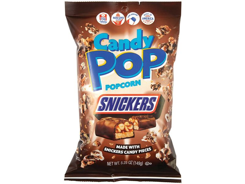 Candy Popcorn Popcorn USA Snickers Candy Pop 149 g Feiner Maissnack mit Schokolade