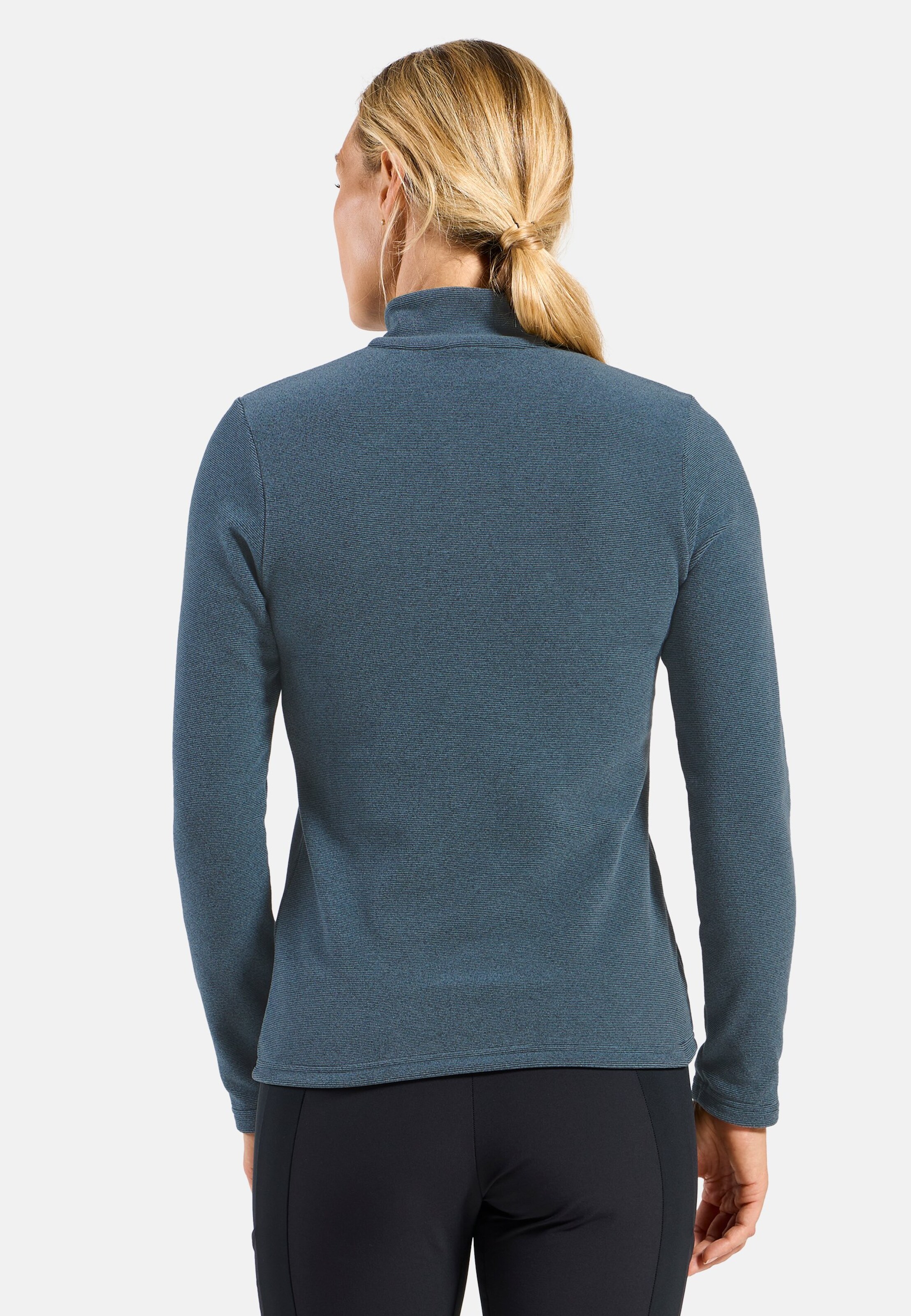 Damen Roy Mid Layer mit Halbreissverschluss in provincial blue - black