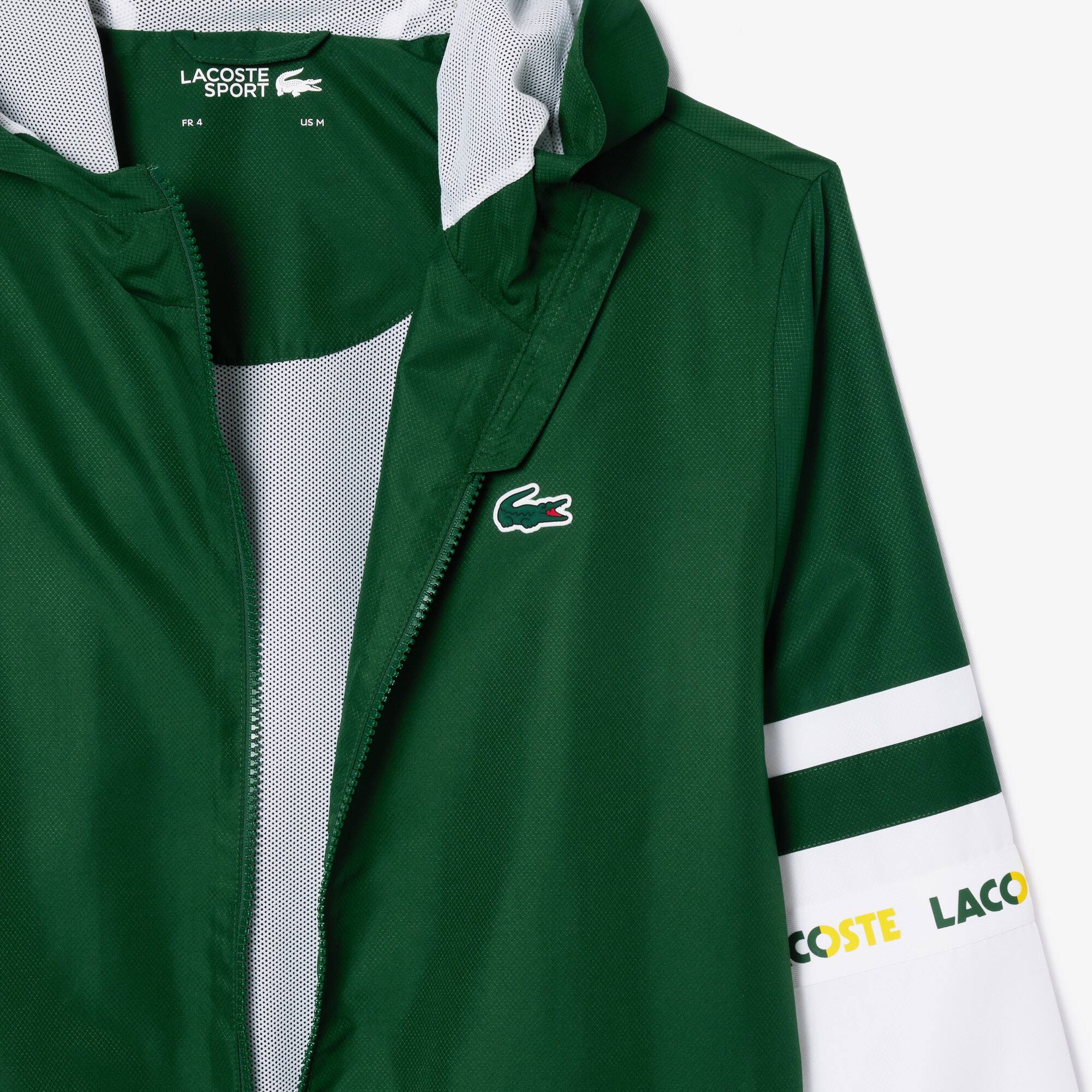 Tennis-Trainingsjacke mit Logostreifen Jacken & Mäntel - Grün - Lacoste - Herren