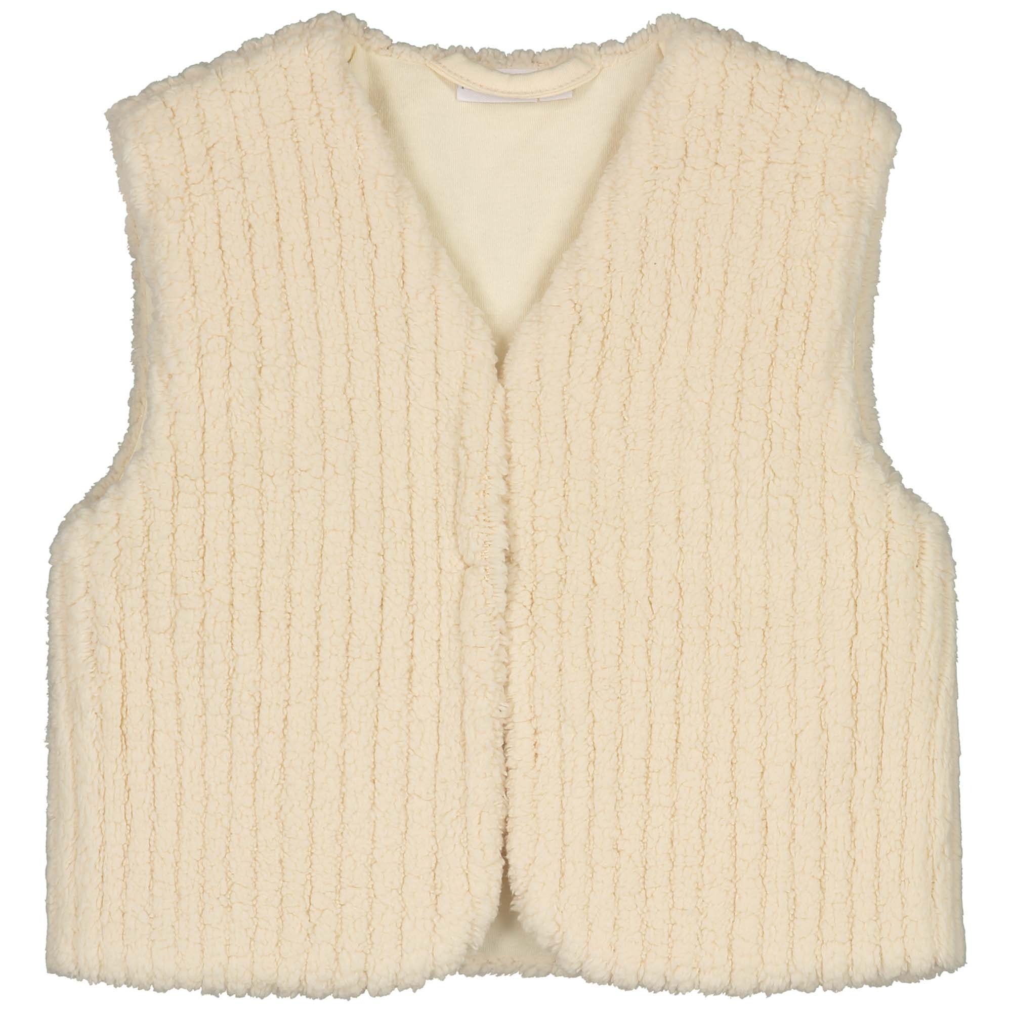 Prénatal peuter gilet mouwloos effen beige
