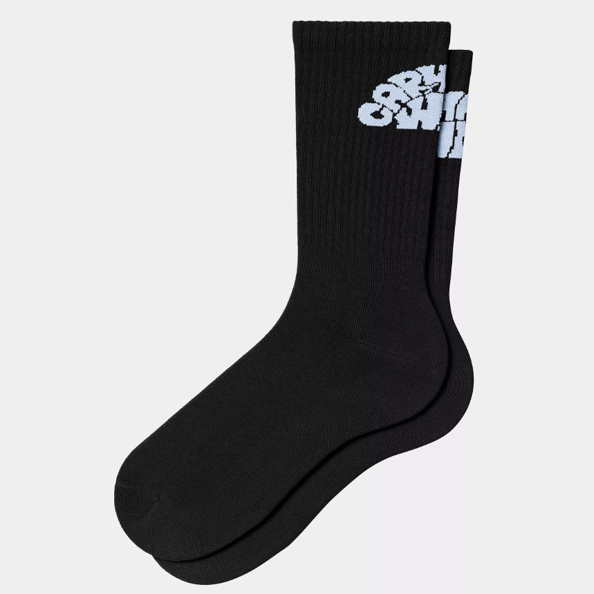 Carhartt WIP W Jazzy Socks Black / Air Sky