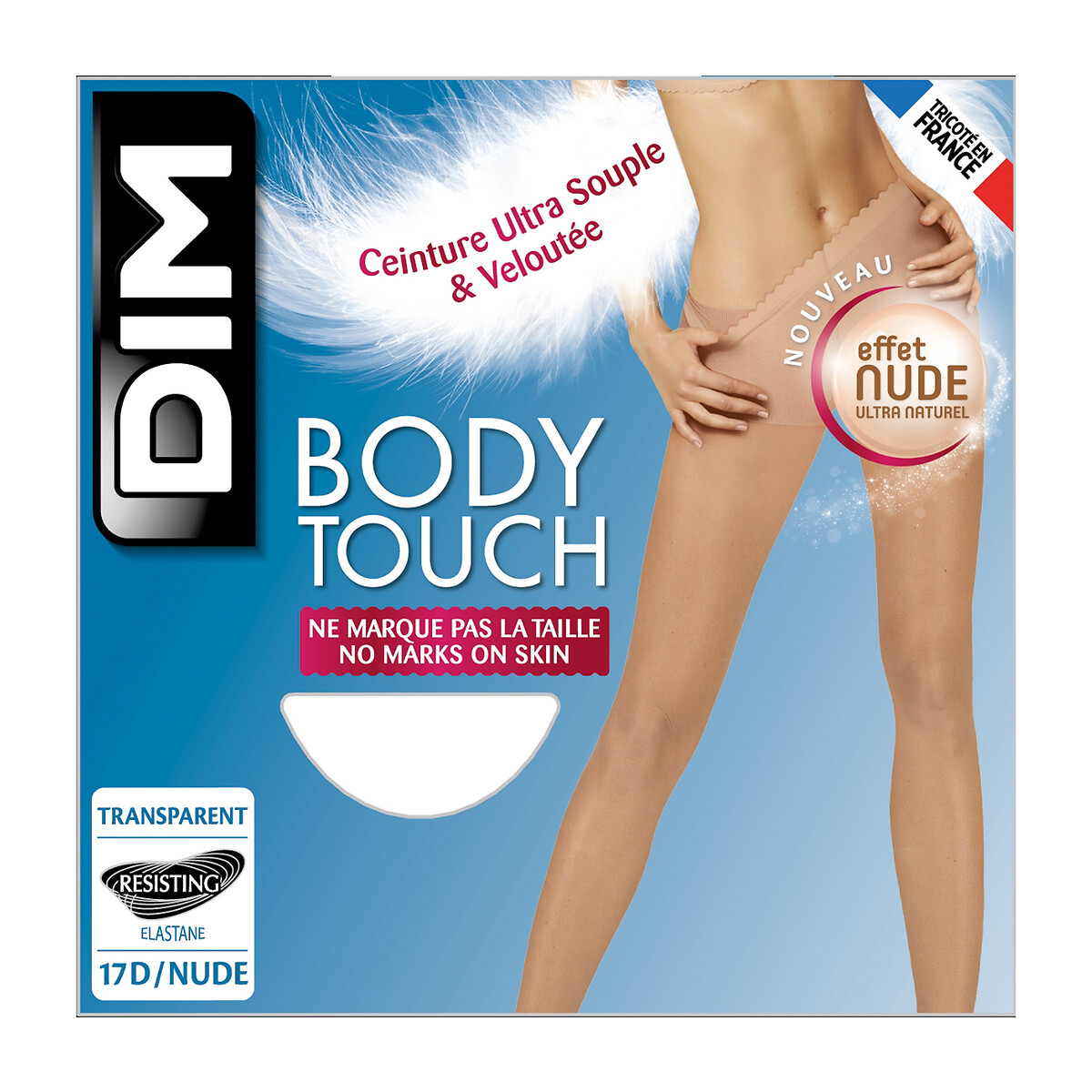 Calcinha DIM Body Touch nude 17 deniers