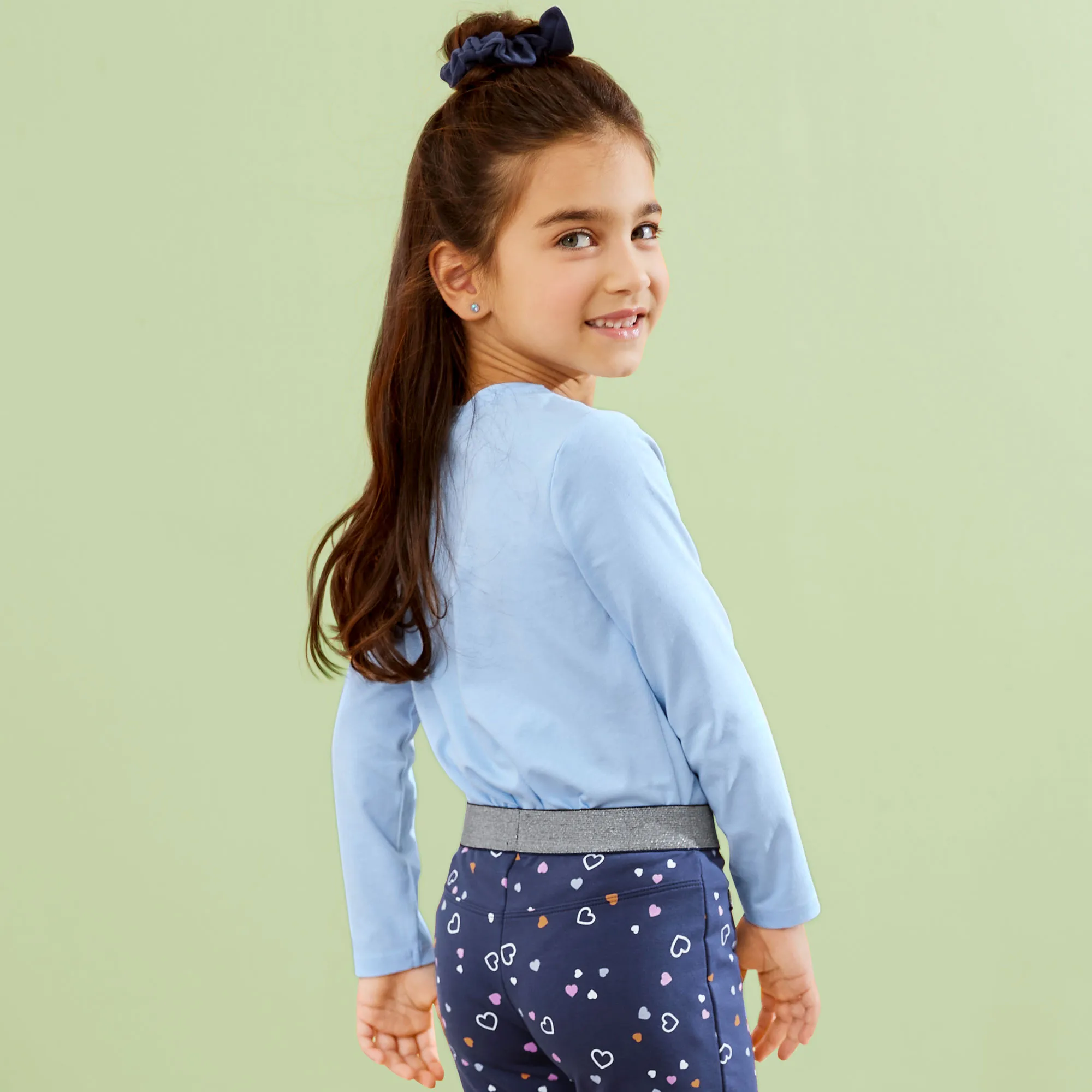 Mädchen-Magic-Shirt mit Haarband, 2-teilig