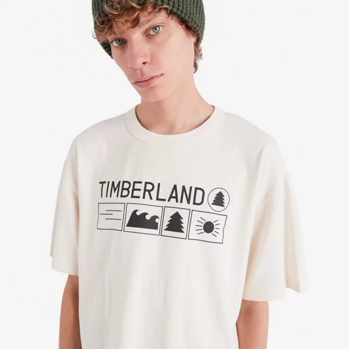 T-shirt Timberland x Nina Chanel Abney en blanc