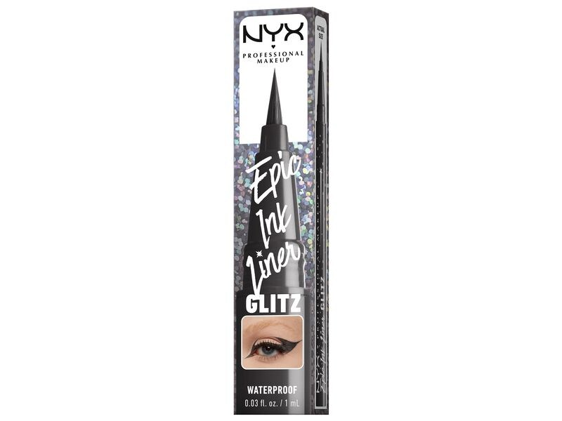 NYX Professional Makeup Epic Ink Liner Jeanz Glitz Graphite Wasserfester und flüssiger Eyeliner
