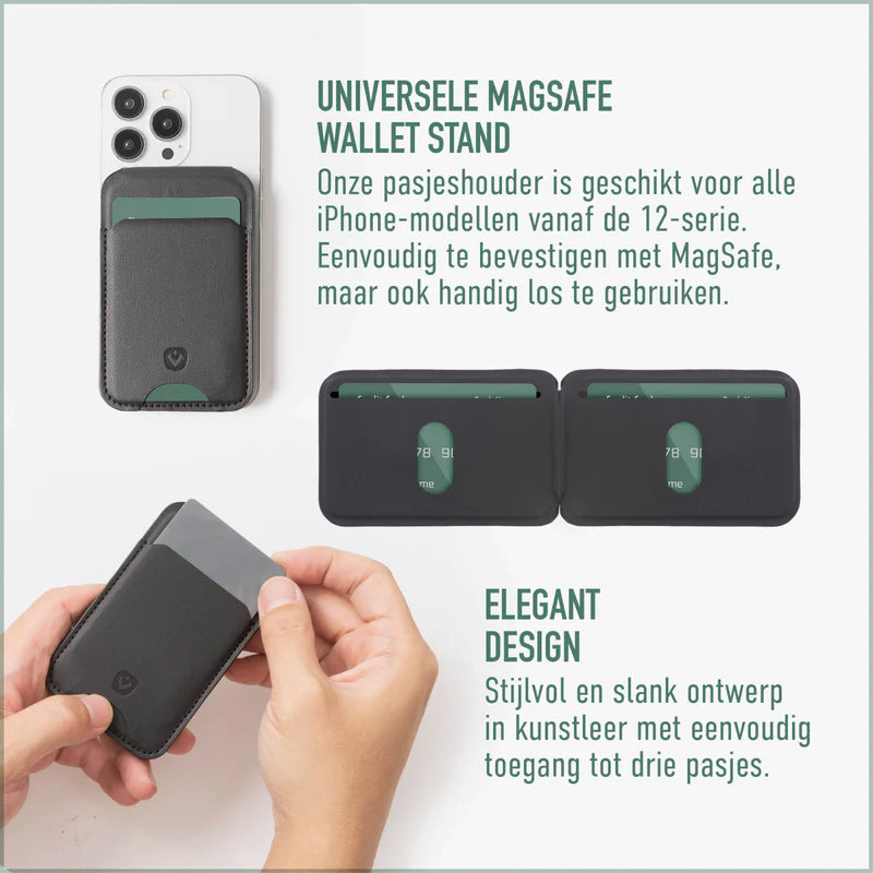 Valenta Wallet MagSafe Stand Black