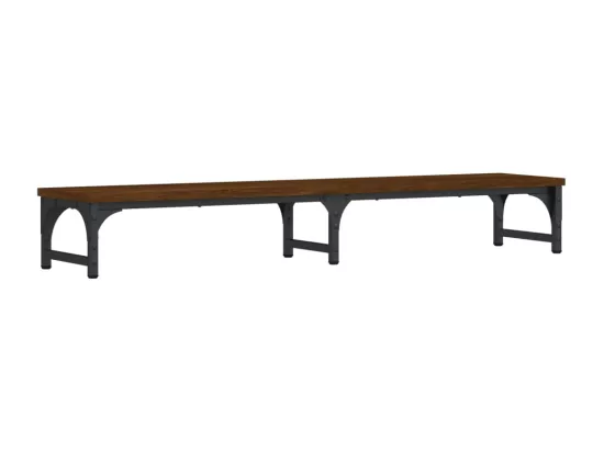 Support moniteur chêne marron 105x23x15,5 cm bois d'ingénierie