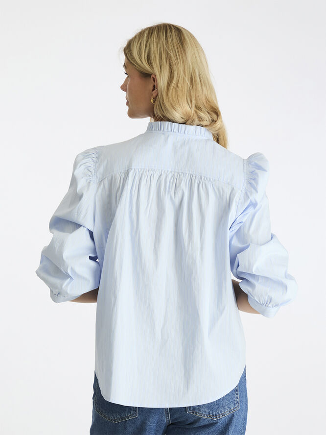 Neo Noir Barba Stripe Blouse Light blue