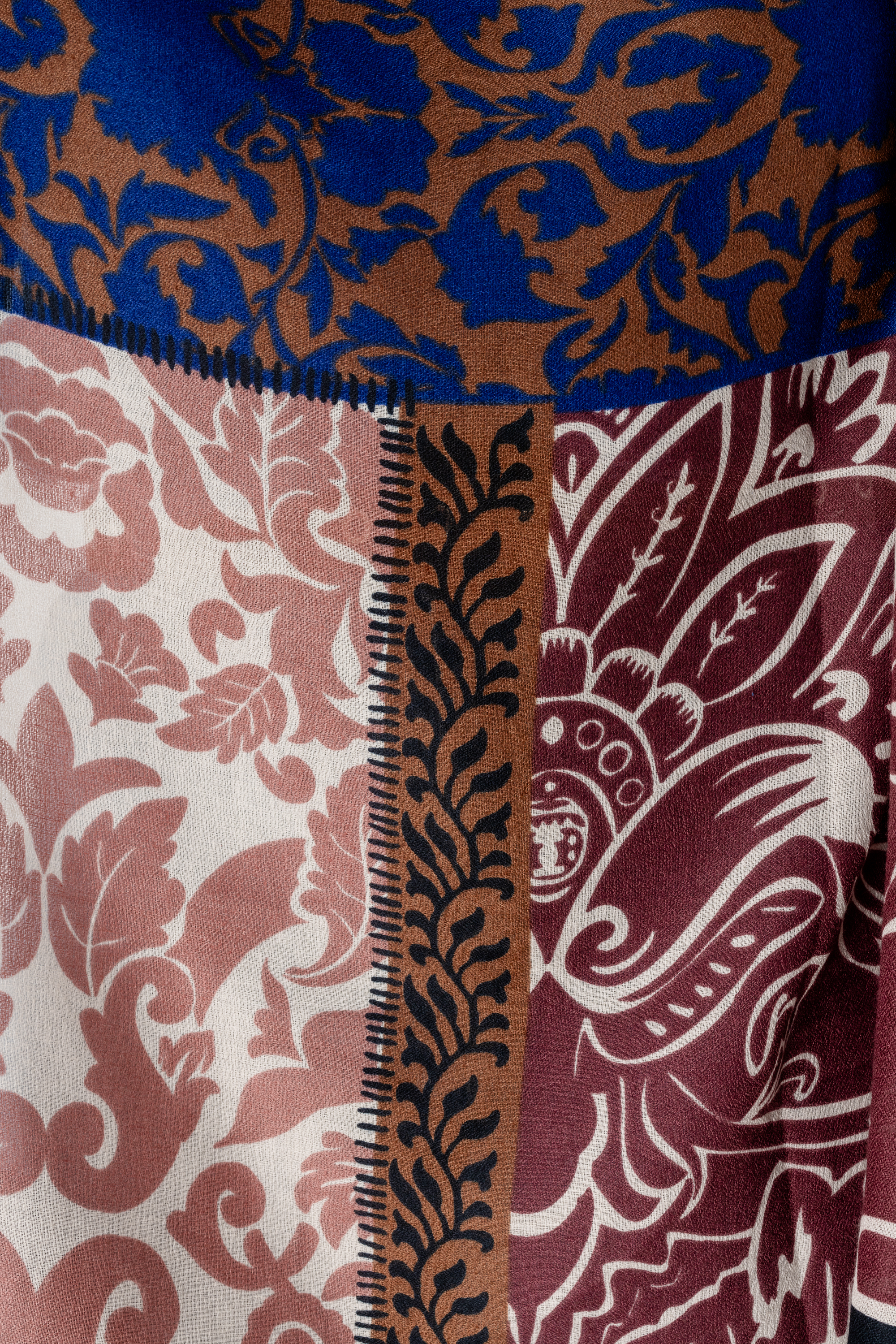 Sjaal met print Multi Bessen rood