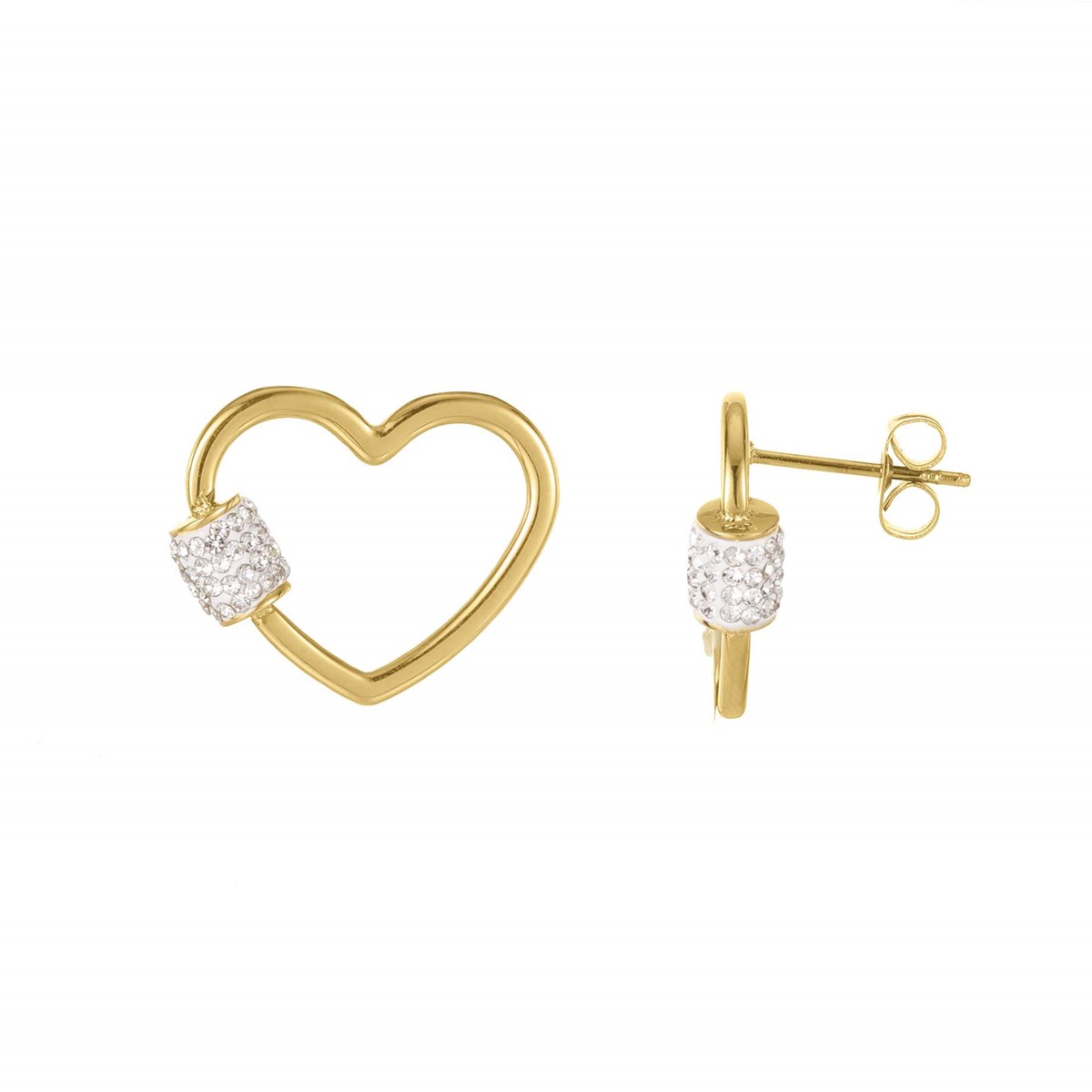 Boucles Forever acier doré or