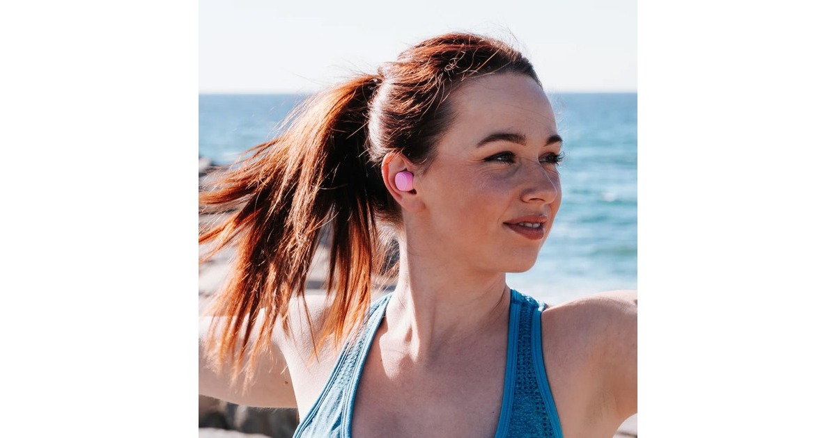 JLabGo Air Pop True Wireless headphones in-ear oortjes  (Lichtroze, Bluetooth 5.1)