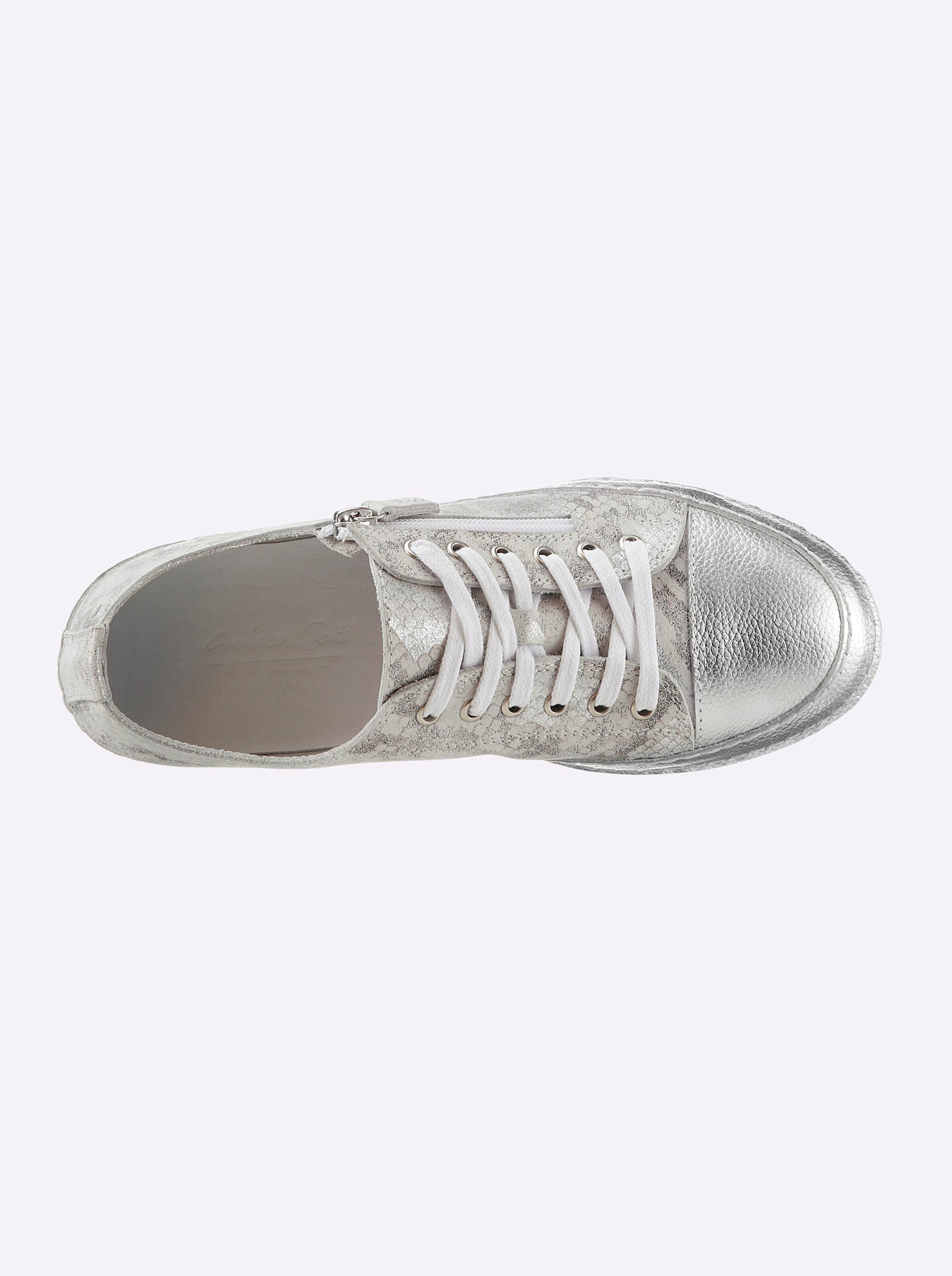 heine Sneaker in taupe-silberfarben