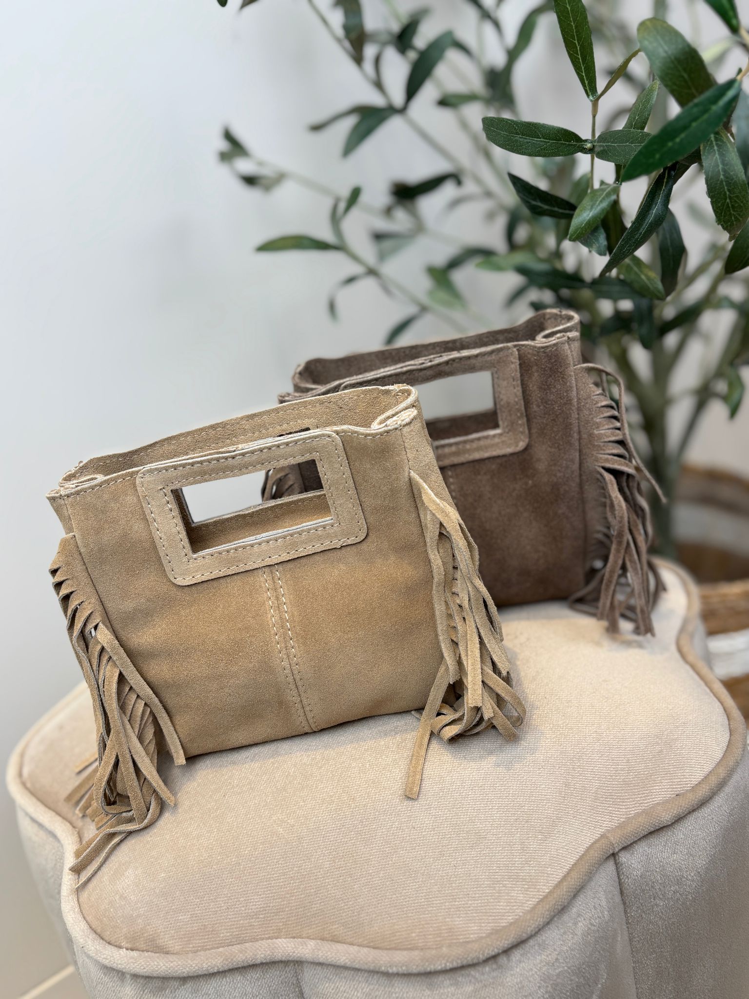 Sylvie Bag - Suede Taupe