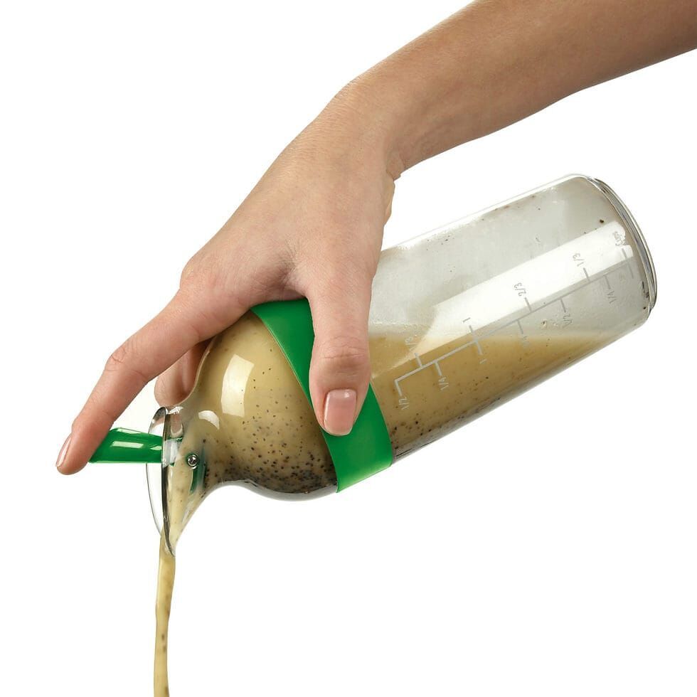 OXO Dressing-Shaker - Grün, Transparent / H: 17.3 cm