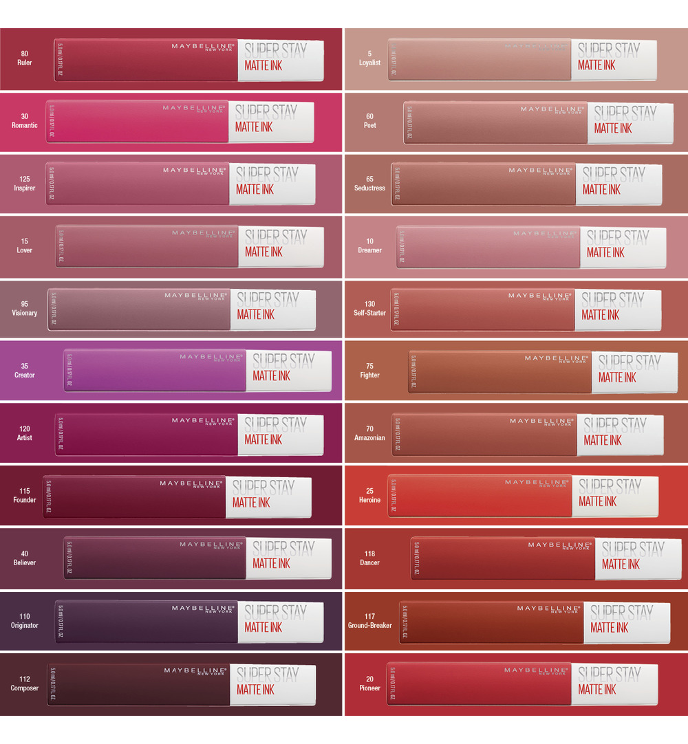 Maybelline New York Superstay matte lipstick 320 individual (1 stuk)