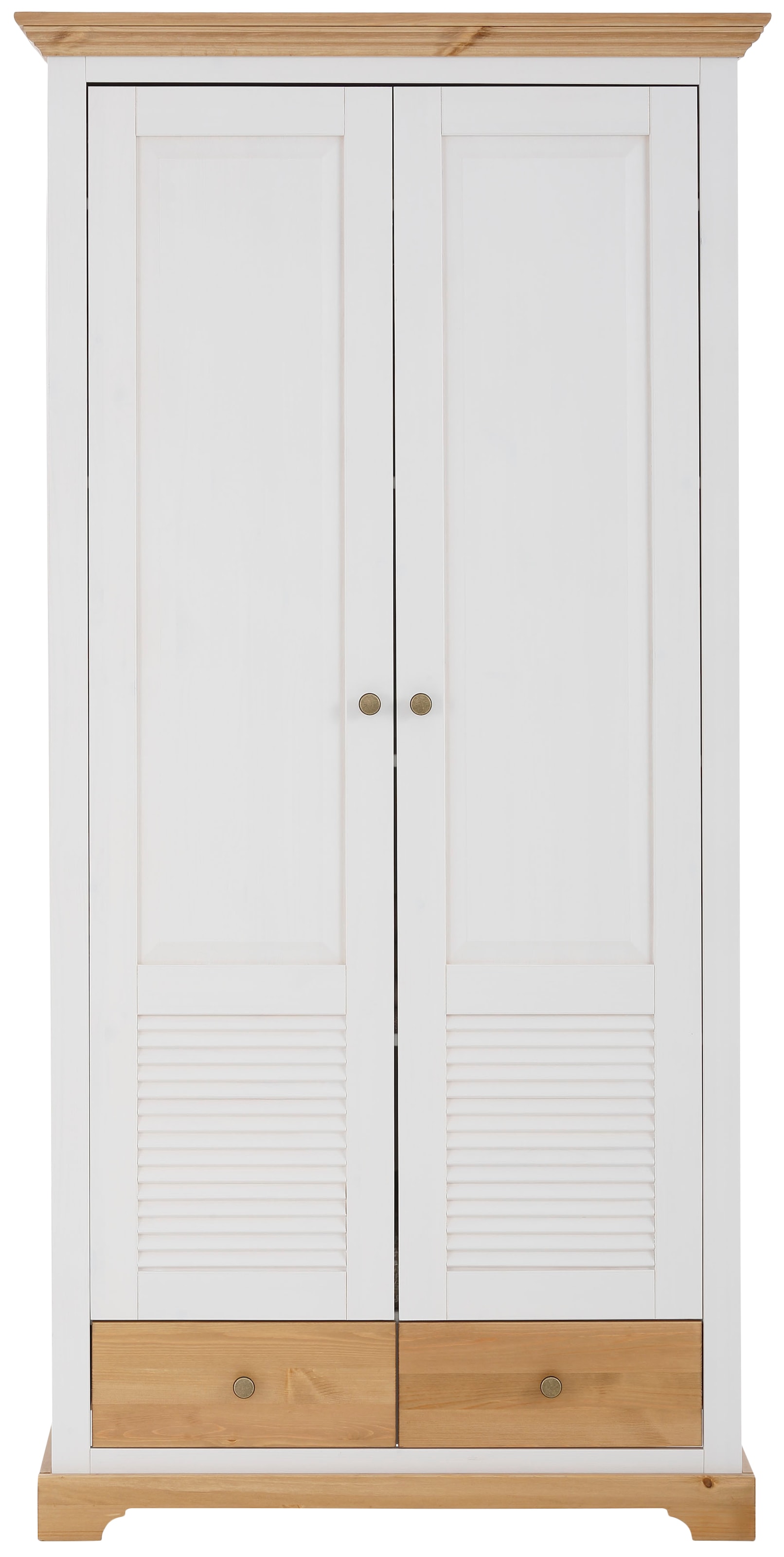 Home affaire Garderobenschrank »Ayanna« Breite 94 cm, 2-türig, aus massiver Kiefer, FSC®