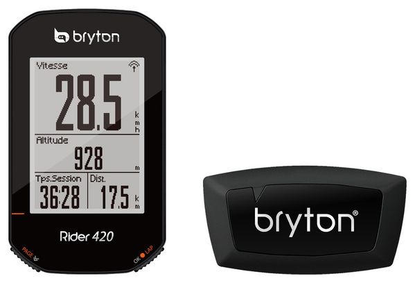 BRYTON Compteur GPS Rider 420H   Ceinture Cardio
