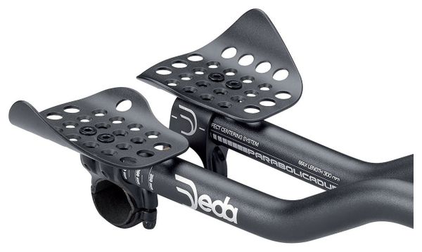 Prolongateurs Deda Parabolica Due Aluminium 31.7 mm Noir   Entretoises de Rehausse