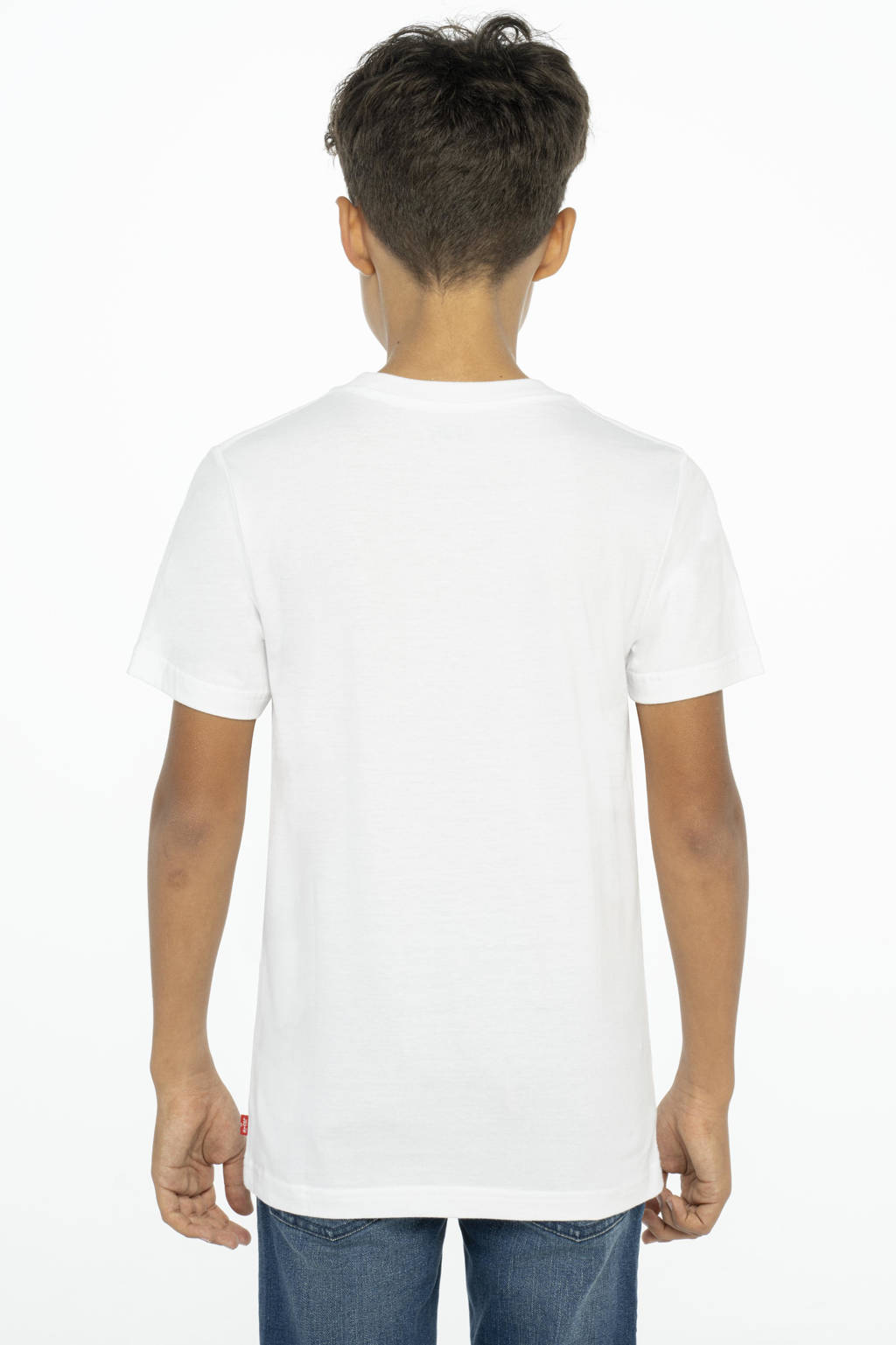 Levi's T-shirt met logo wit/blauw/rood