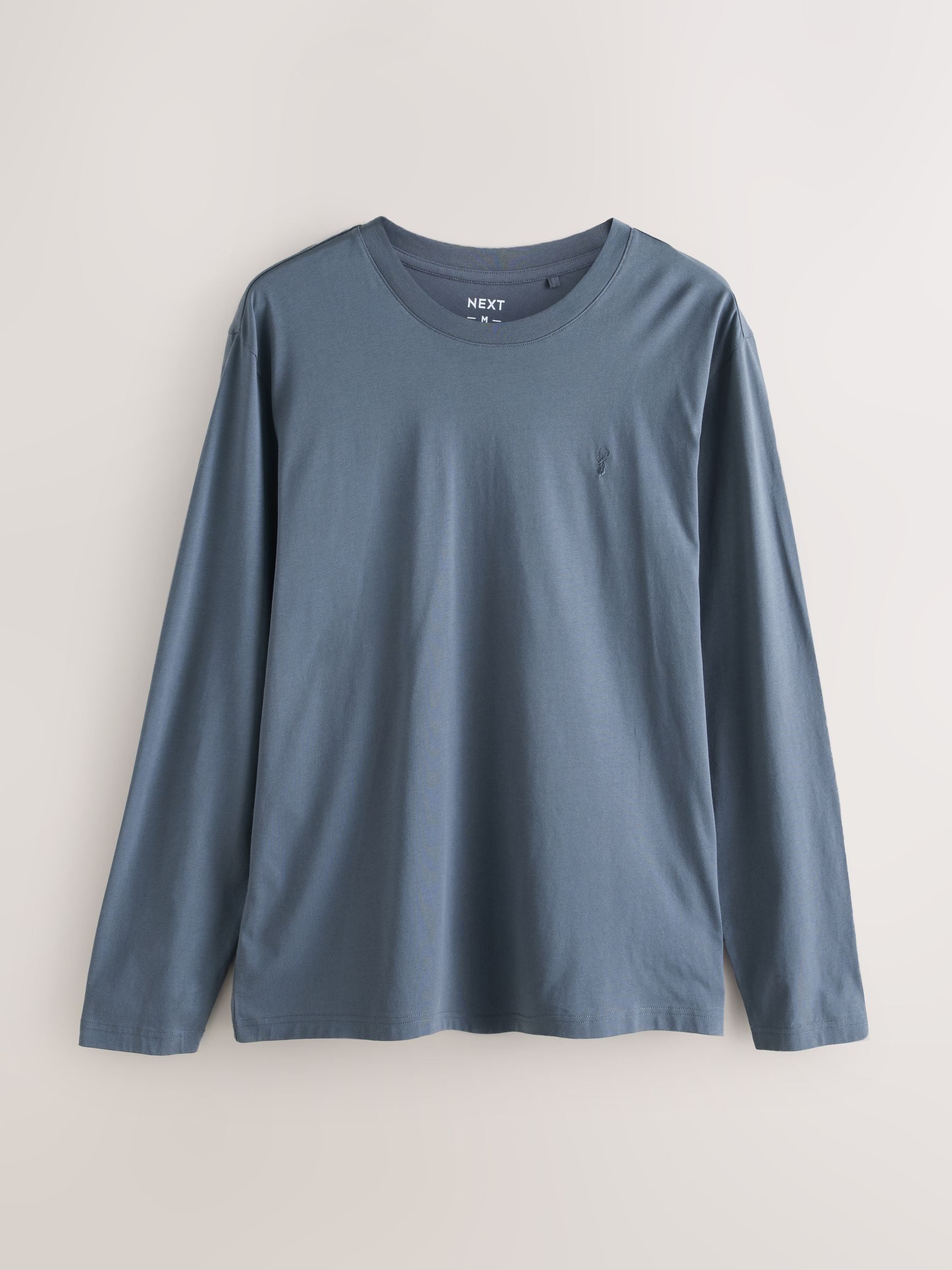 Blauw - Set van 4 T-shirts met lange mouwen