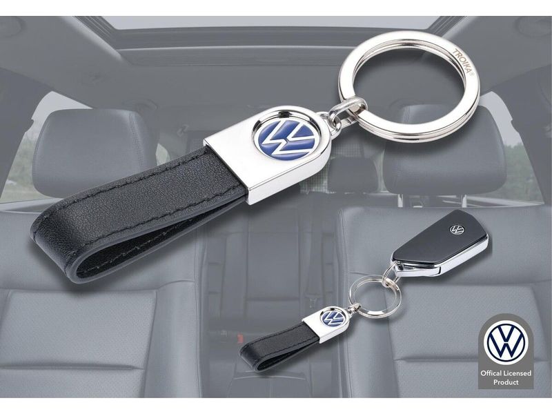 Troika Schlüsselanhänger Volkswagen mehrfarbig Schlüsselanhänger mit dem ikonischen VW-Logo